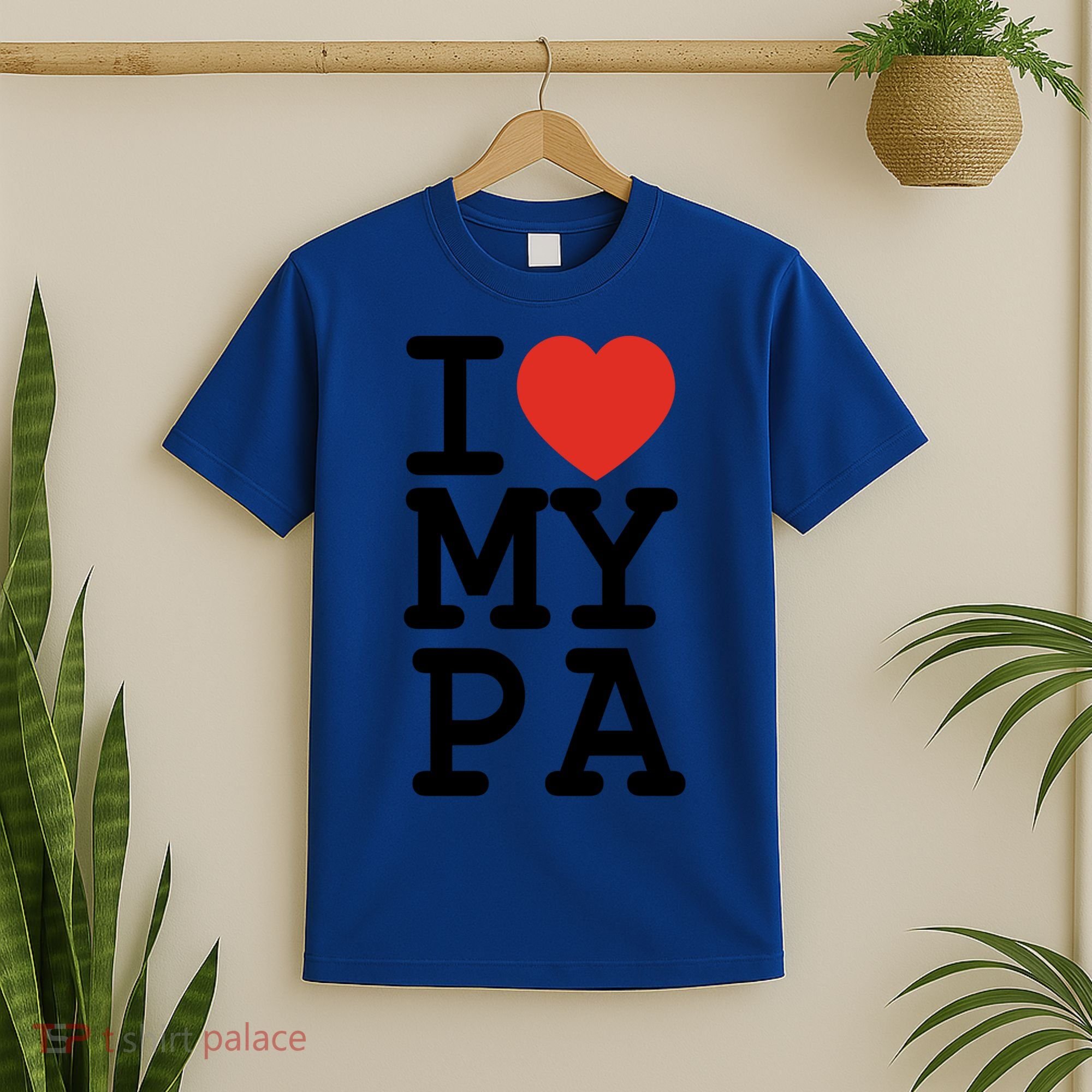 I Love My Pa Family Matching Valentines Day Gift T-Shirt