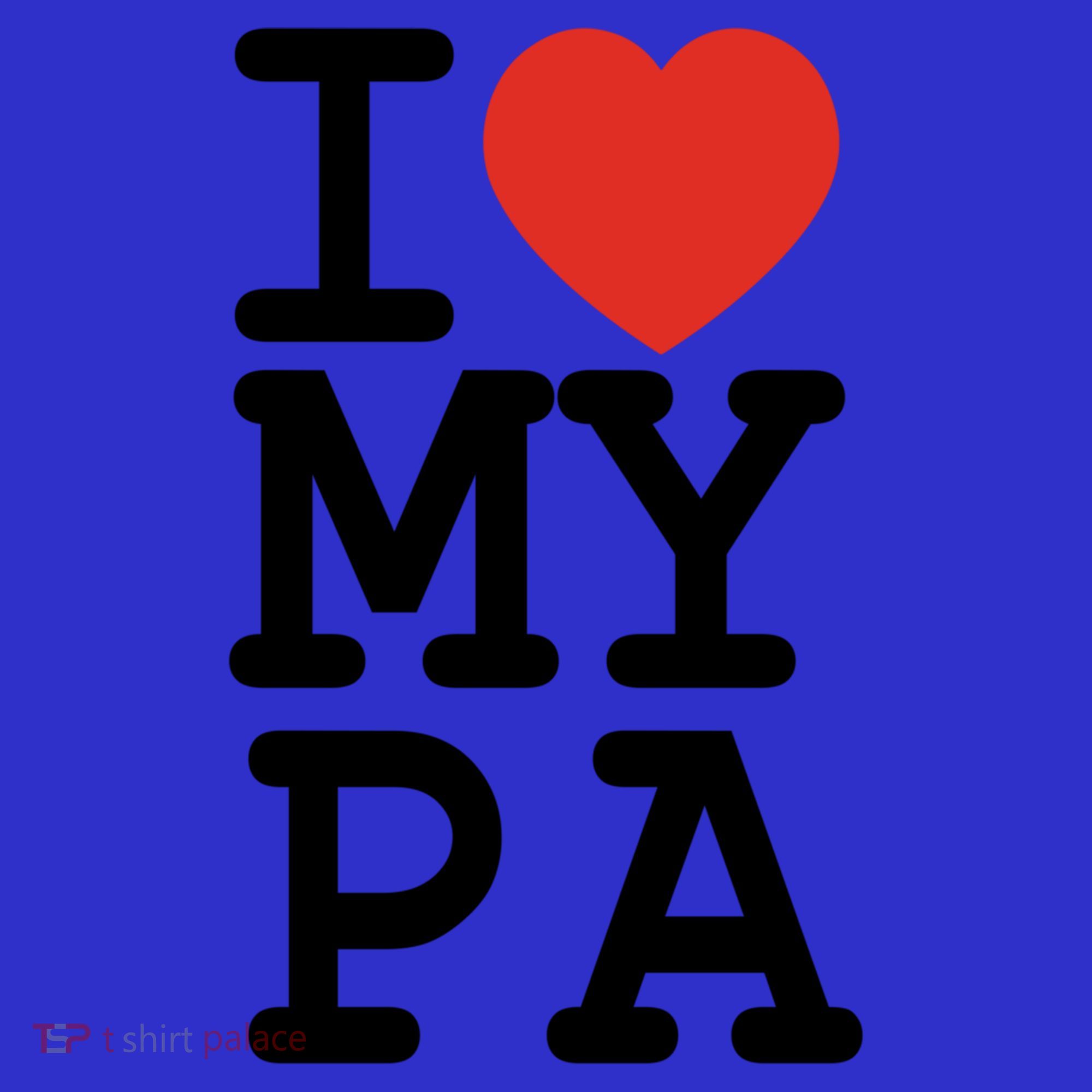 I Love My Pa Family Matching Valentines Day Gift Women's Tank Top