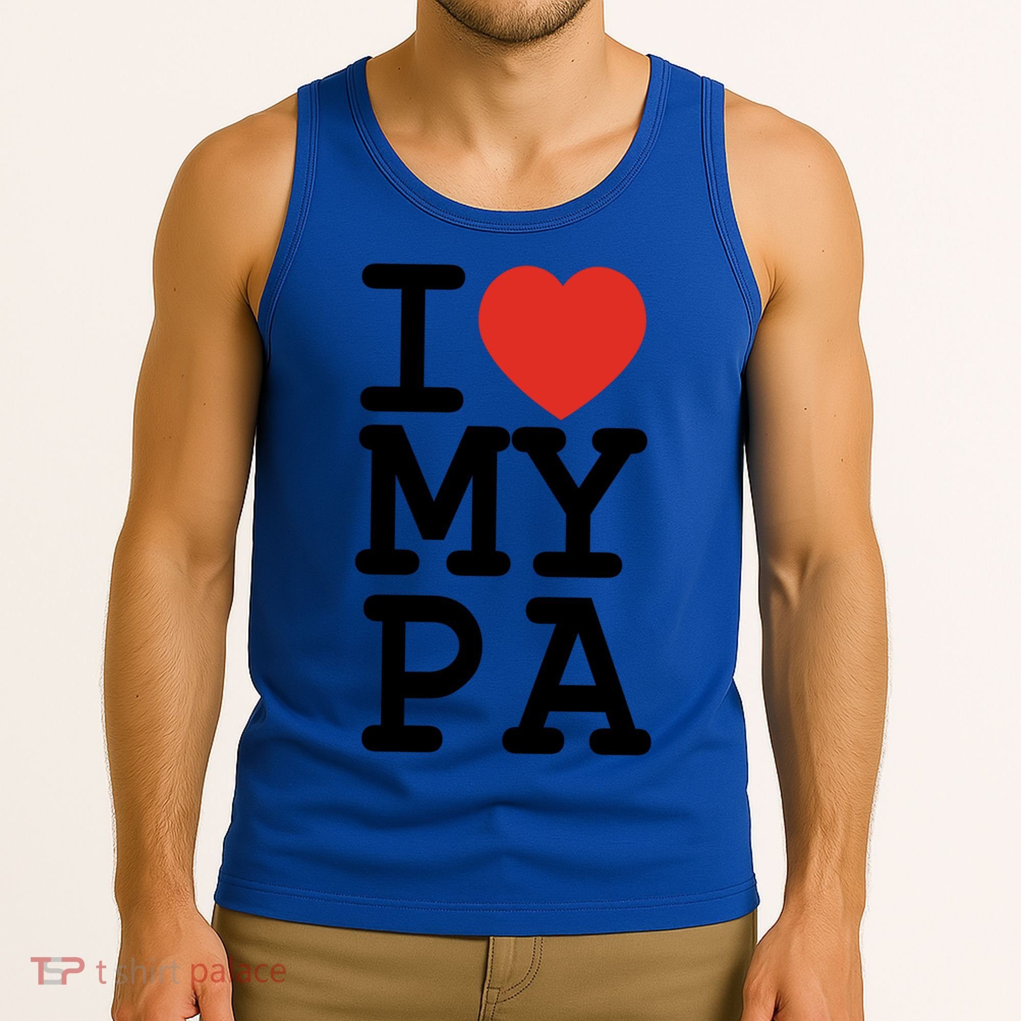 I Love My Pa Family Matching Valentines Day Gift Tank Top