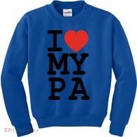 I Love My Pa Family Matching Valentines Day Gift Kids Sweatshirt thumb 0