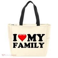 I Love My Family Tote Bag thumb 0
