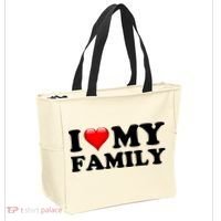 I Love My Family Tote Bag thumb 2
