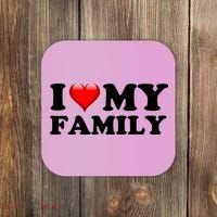 I Love My Family Coaster thumb 0