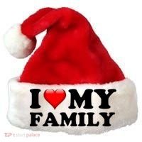 I Love My Family Santa Hat thumb 0