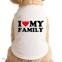 I Love My Family Doggie Tank thumb 0