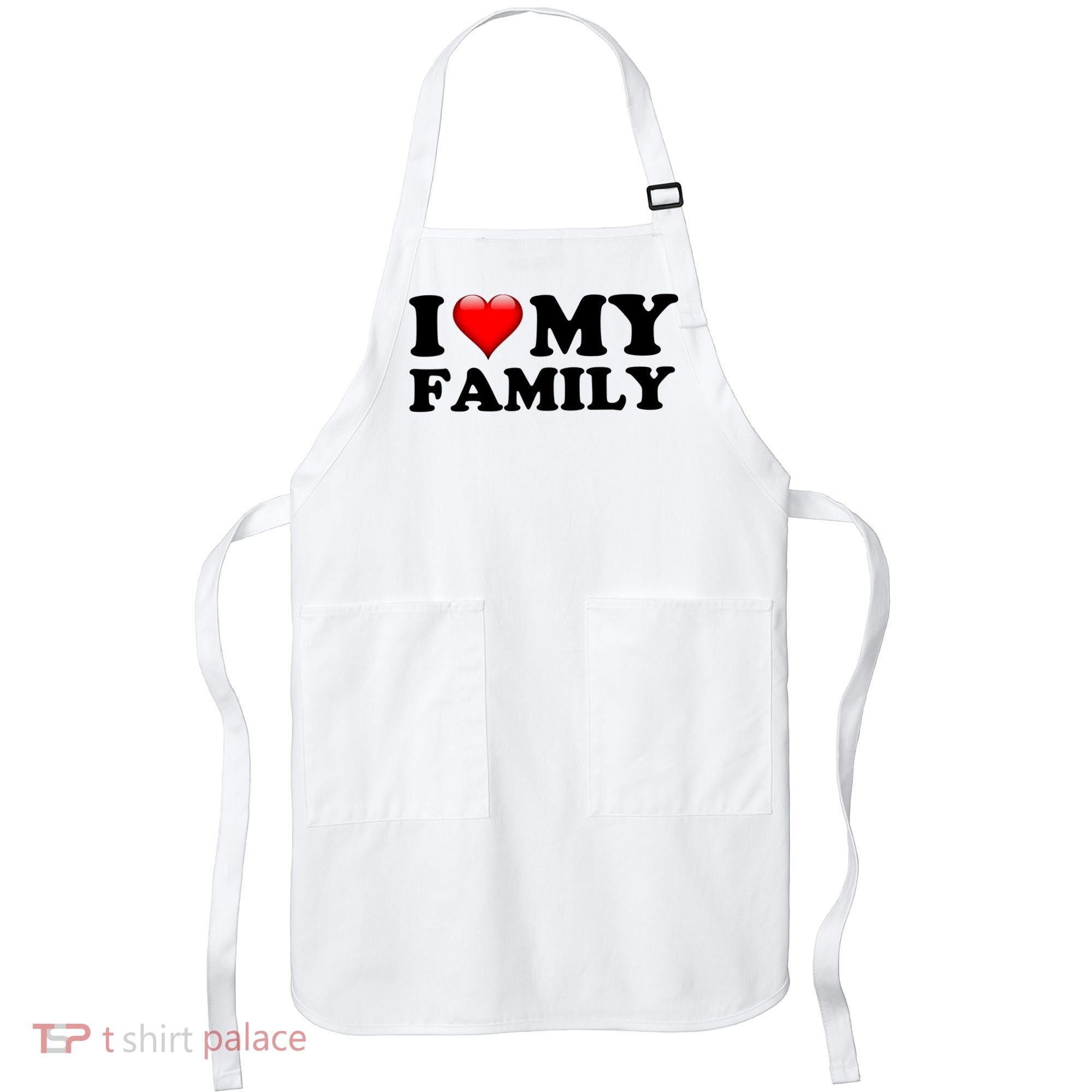 I Love My Family Apron