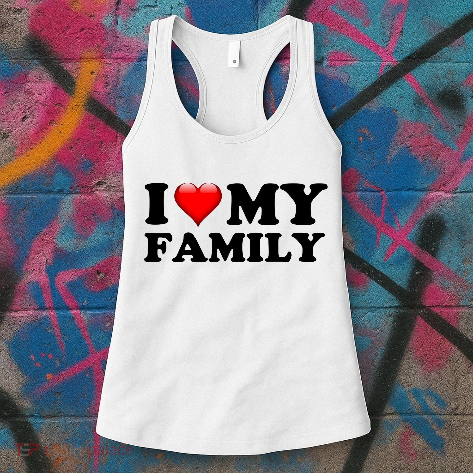 I Love My Family Women's Tank Top