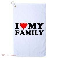 I Love My Family Golf Towel thumb 0