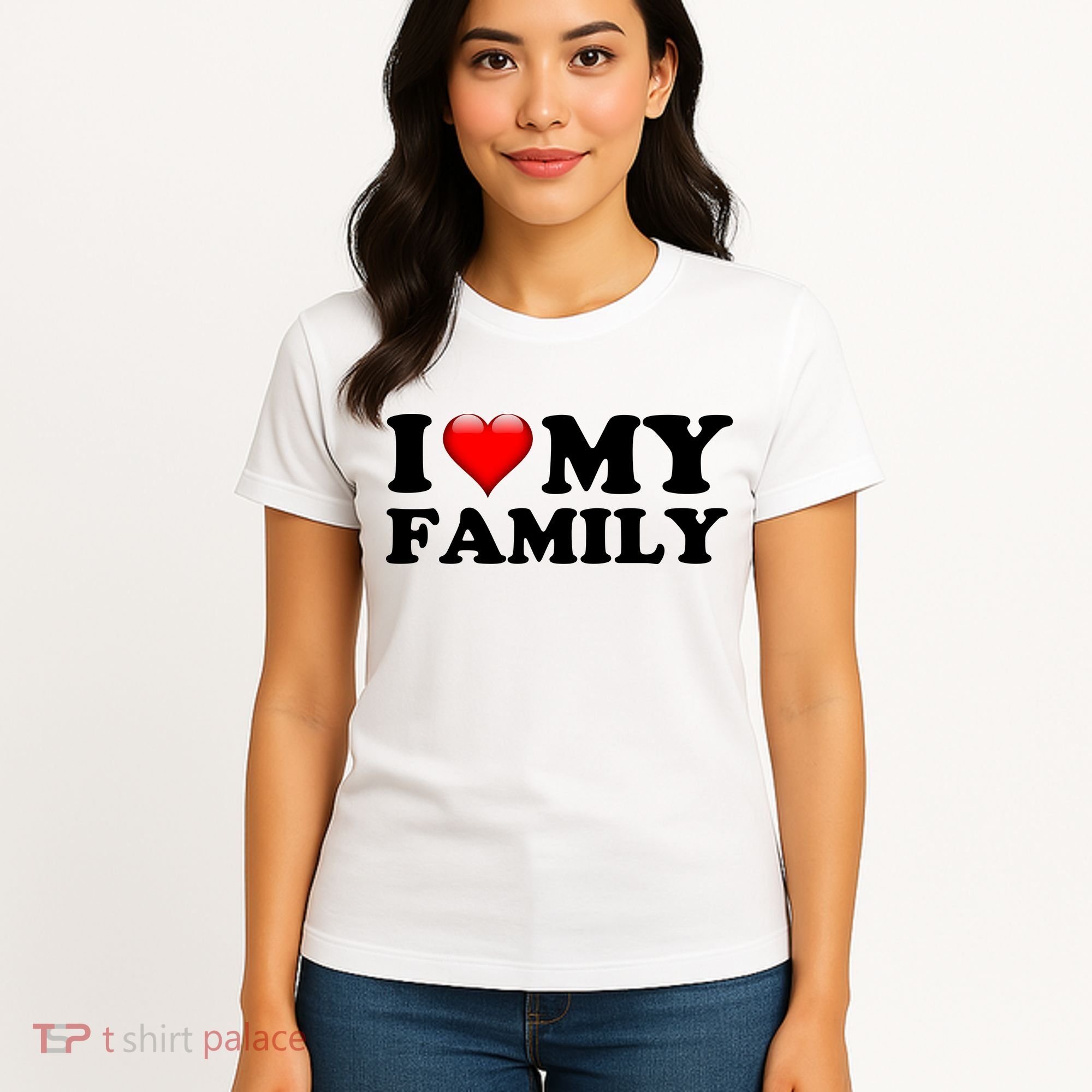 I Love My Family Women's T-Shirt
