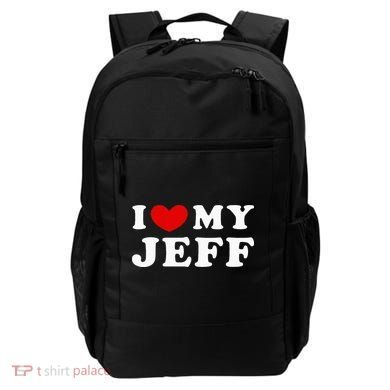 I Love My Jeff Backpack