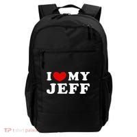 I Love My Jeff Backpack thumb 0