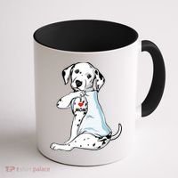 I Love Mom Tattoo Dalmatian Mom Dog Lover Gift Coffee Mug thumb 1