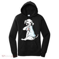 I Love Mom Tattoo Dalmatian Mom Dog Lover Gift Women's Hoodie thumb 0