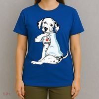 I Love Mom Tattoo Dalmatian Mom Dog Lover Gift T-Shirt thumb 4
