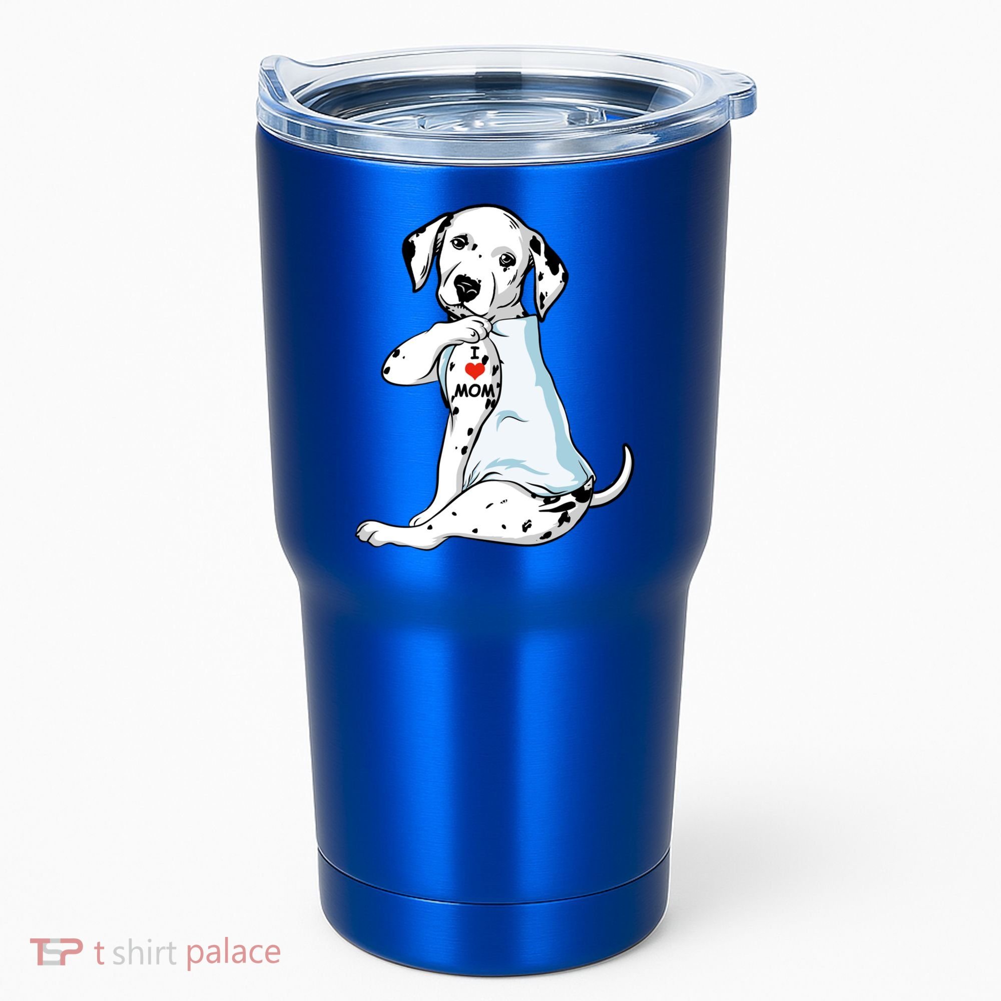 I Love Mom Tattoo Dalmatian Mom Dog Lover Gift Tumbler