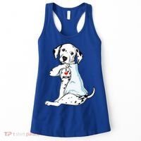 I Love Mom Tattoo Dalmatian Mom Dog Lover Gift Women's Tank Top thumb 0