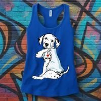 I Love Mom Tattoo Dalmatian Mom Dog Lover Gift Women's Tank Top thumb 3