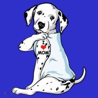 I Love Mom Tattoo Dalmatian Mom Dog Lover Gift Women's Tank Top thumb 5