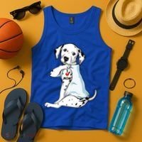 I Love Mom Tattoo Dalmatian Mom Dog Lover Gift Tank Top thumb 4