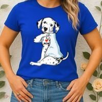 I Love Mom Tattoo Dalmatian Mom Dog Lover Gift Women's T-Shirt thumb 2