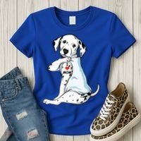 I Love Mom Tattoo Dalmatian Mom Dog Lover Gift Women's T-Shirt thumb 3
