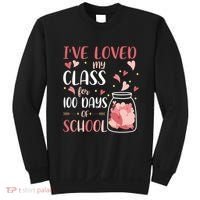 I've Loved My Class For 100 Days Of School Valentines Sweatshirt thumb 0