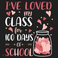 I've Loved My Class For 100 Days Of School Valentines Beanie thumb 2