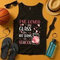 I've Loved My Class For 100 Days Of School Valentines Tank Top thumb 4