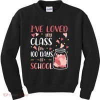 I've Loved My Class For 100 Days Of School Valentines Kids Sweatshirt thumb 0