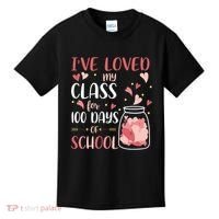 I've Loved My Class For 100 Days Of School Valentines Kids T-Shirt thumb 0