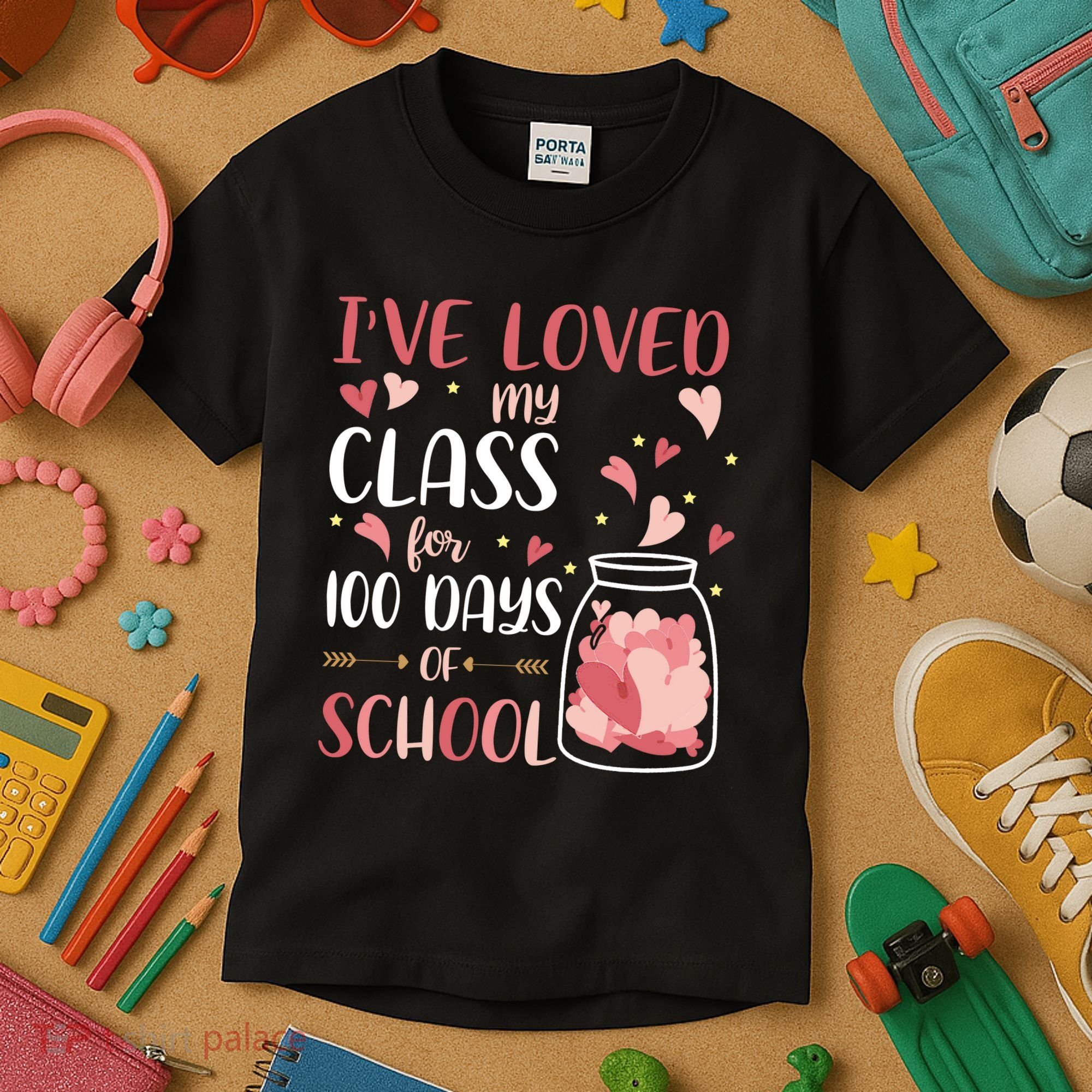 I've Loved My Class For 100 Days Of School Valentines Kids T-Shirt