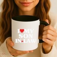 I Love My Son In Law Heart Funny Coffee Mug thumb 3