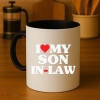I Love My Son In Law Heart Funny Coffee Mug thumb 4