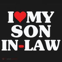 I Love My Son In Law Heart Funny Women's Hoodie thumb 2