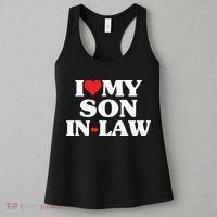 I Love My Son In Law Heart Funny Women's Tank Top thumb 3