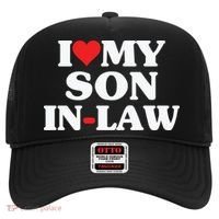 I Love My Son In Law Heart Funny Hat thumb 0