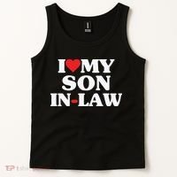 I Love My Son In Law Heart Funny Tank Top thumb 2