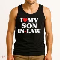 I Love My Son In Law Heart Funny Tank Top thumb 3