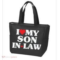 I Love My Son In Law Heart Funny Tote Bag thumb 3