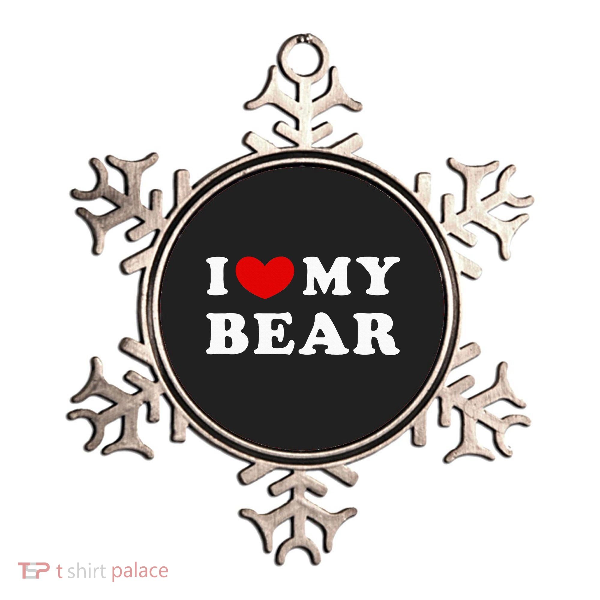 I Love My Bear I Heart My Bear Ornament
