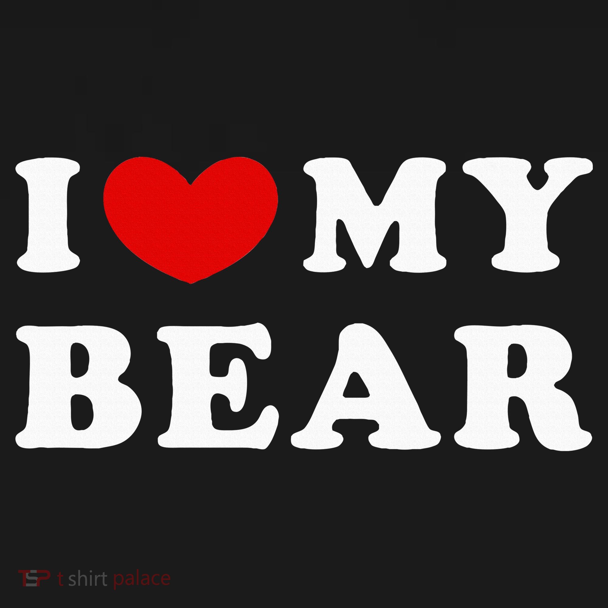 I Love My Bear I Heart My Bear Women's Tank Top