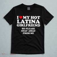 I Love My Hot Latina Girlfriend I Heart My Hot Latina T-Shirt thumb 5
