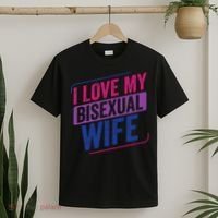I Love My Bisexual Wife Bi Pride Bisexual Flag T-Shirt thumb 2
