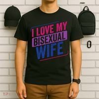 I Love My Bisexual Wife Bi Pride Bisexual Flag T-Shirt thumb 6