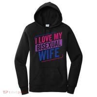 I Love My Bisexual Wife Bi Pride Bisexual Flag Women's Hoodie thumb 0