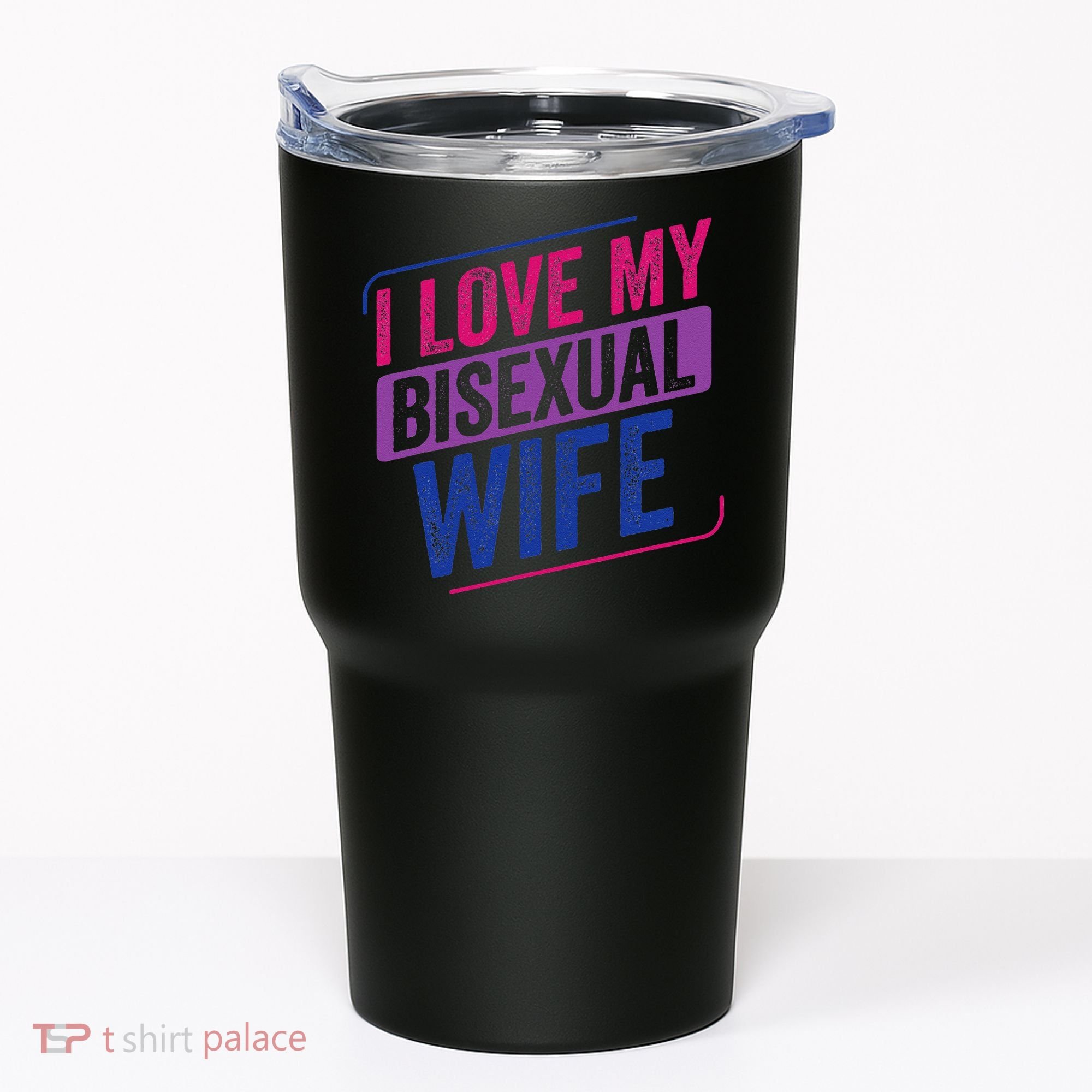 I Love My Bisexual Wife Bi Pride Bisexual Flag Tumbler
