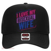 I Love My Bisexual Wife Bi Pride Bisexual Flag Hat thumb 0