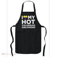 I Love My Hot Colombian Girlfriend Cute Colombia Native Relationship Apron thumb 0