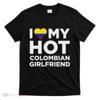 I Love My Hot Colombian Girlfriend Cute Colombia Native Relationship T-Shirt thumb 0