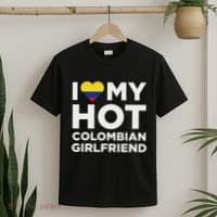 I Love My Hot Colombian Girlfriend Cute Colombia Native Relationship T-Shirt thumb 2